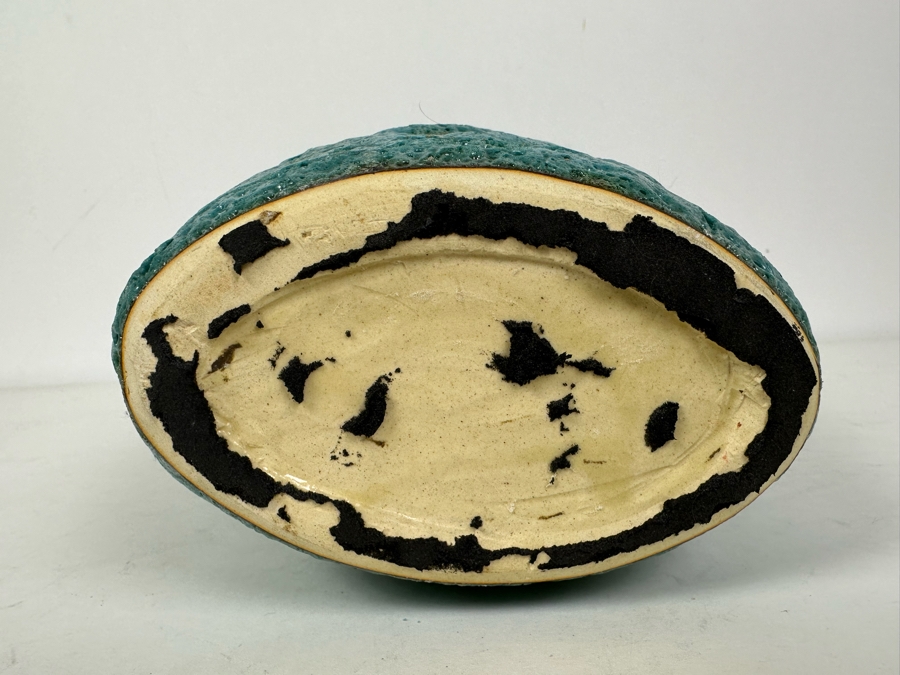 Turquoise Colored Volcanic Glaze Ceramic Vase 13.5'H [Photo 10]