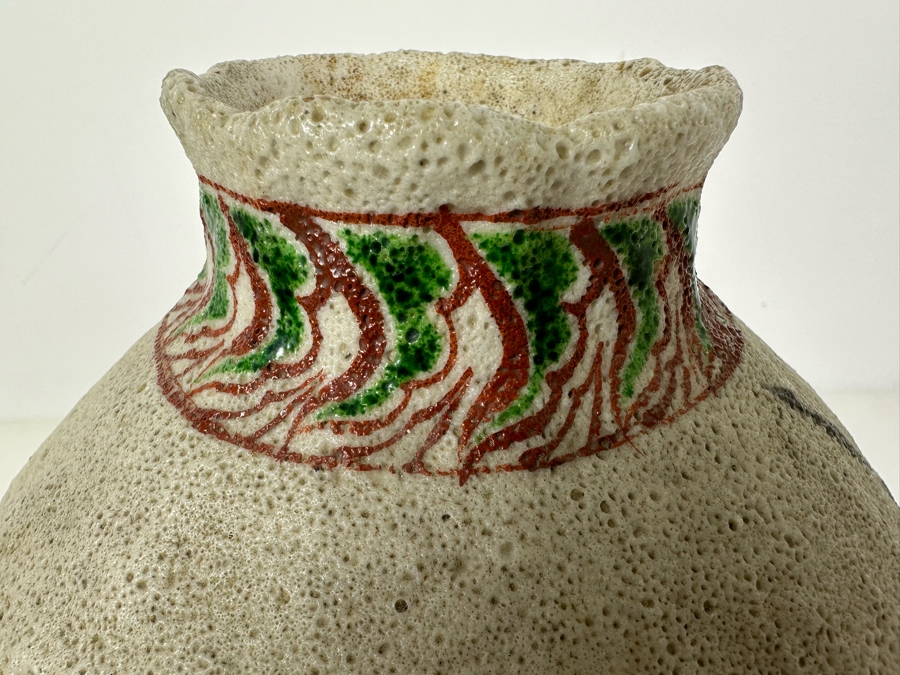 Vintage Signed Hand Painted Asian Vase 11'H [Photo 17]