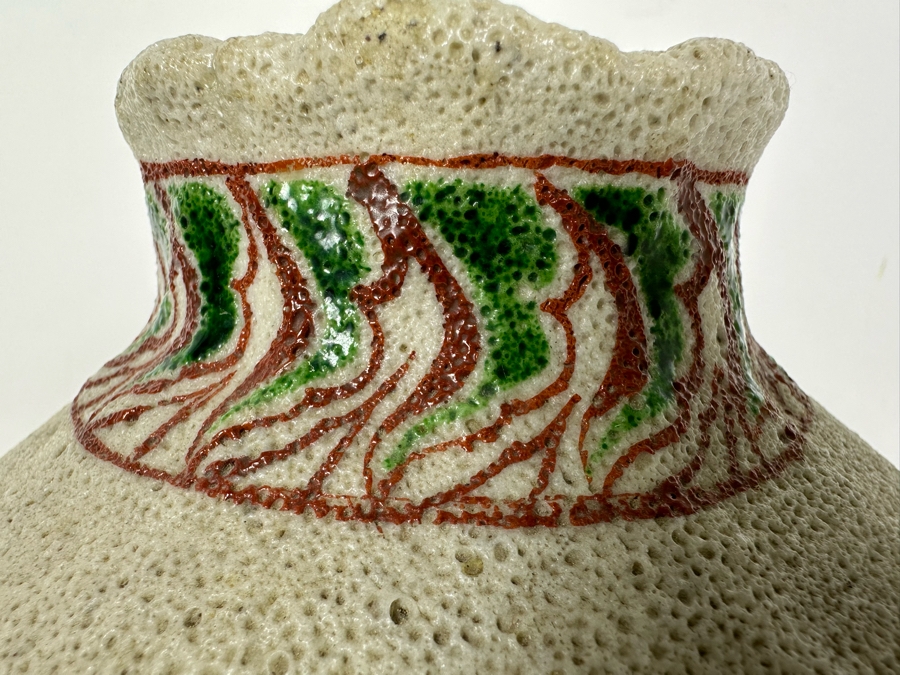 Vintage Signed Hand Painted Asian Vase 11'H [Photo 11]