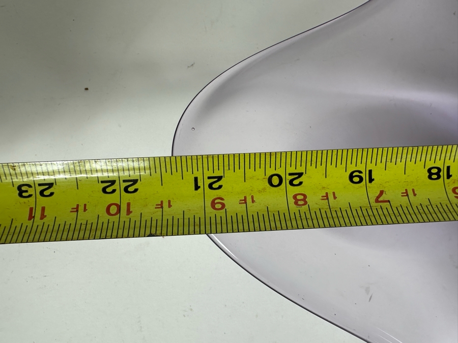 Vintage MCM Viking Glass Bowl In Teaberry Color 21.5'W X 3'H [Photo 6]