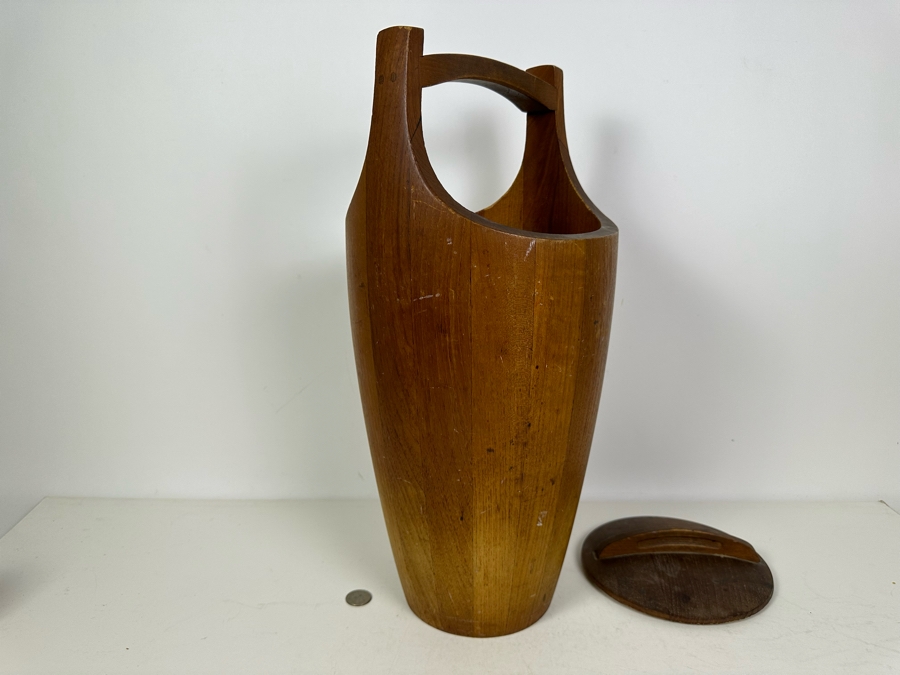 Vintage Dansk Design Denmark Wooden Ice Bucket [Photo 5]