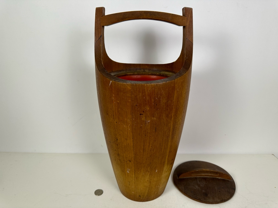 Vintage Dansk Design Denmark Wooden Ice Bucket [Photo 3]
