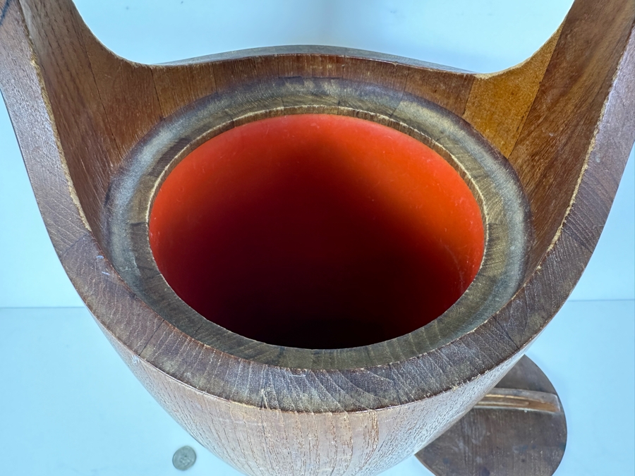 Vintage Dansk Design Denmark Wooden Ice Bucket [Photo 4]