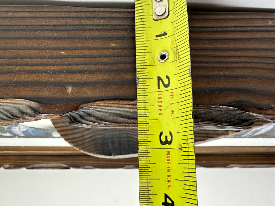 Vintage Mid-Century Modern Witco Sculptural Grey Gull Abstract Bird Painting With Wooden Wing And Frame 31.5'W X 14.5'H [Photo 8]