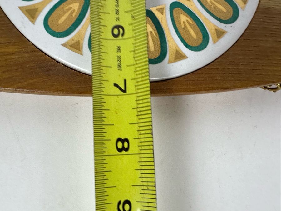 Vintage MCM Fred Press Wooden Cheese Board Snack Tray With Cutting Knife 18.5'W X 7'H [Photo 10]