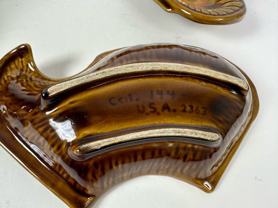 Vintage California Pottery Snack Serving 6 Piece Set 15.5'W [Photo 8]