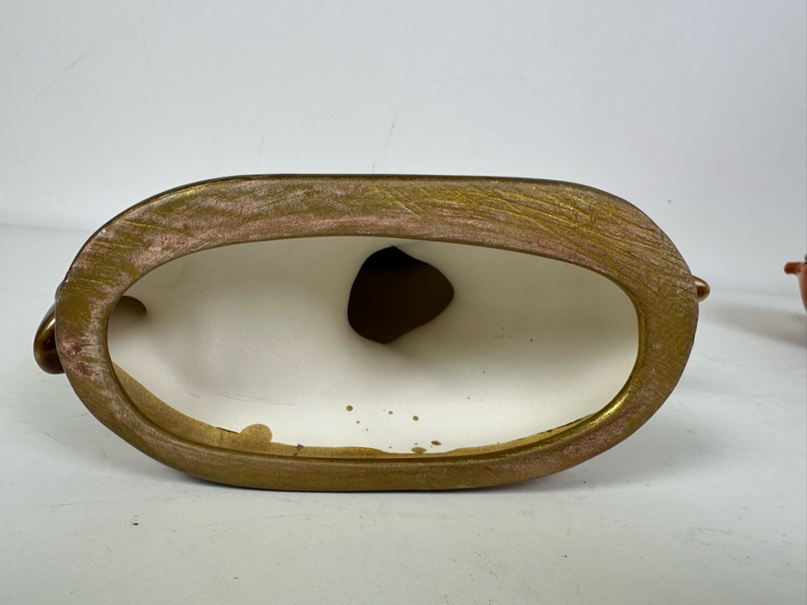 Vintage MCM Cermaic Bird Figurine 12'H And Vintage 1967 Covered Stoneware Pottery Bowl People Lovers By B Welsh [Photo 9]