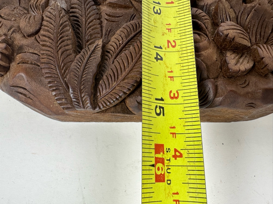 Vintage Deep Relief Carved Wooden Indonesian Balinese Wall Plaque 10'W X 15'H X 2'D [Photo 10]