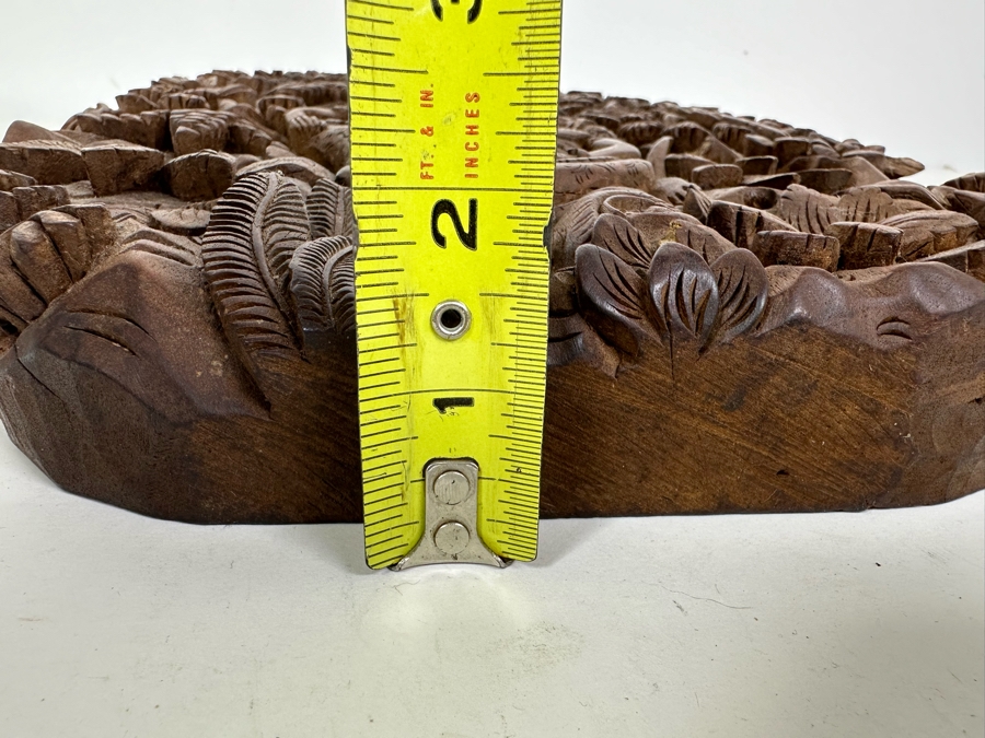 Vintage Deep Relief Carved Wooden Indonesian Balinese Wall Plaque 10'W X 15'H X 2'D [Photo 11]