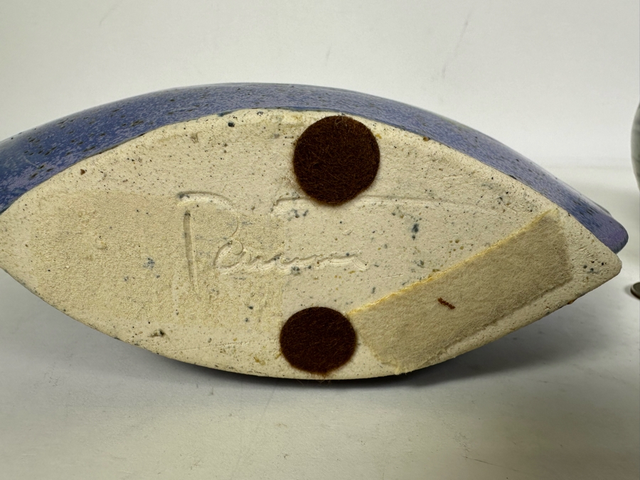 Pair Of Vintage Signed Pottery Vases 8'H [Photo 4]