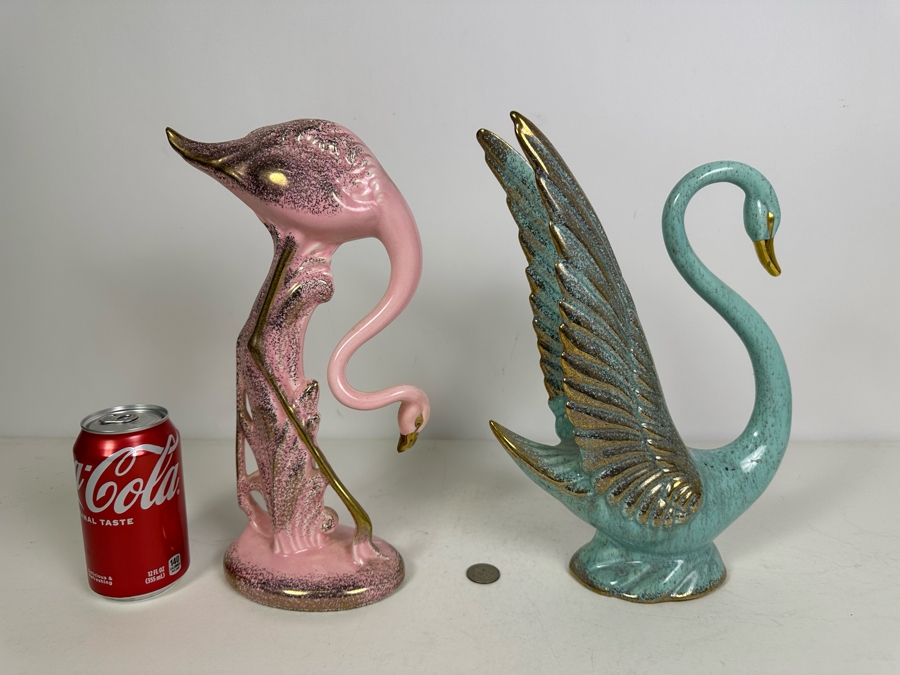California Pottery Flamingo And Swan 12'H [Photo 7]