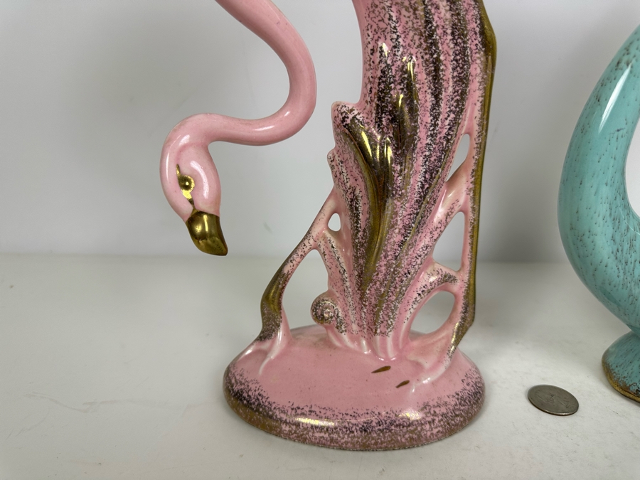 California Pottery Flamingo And Swan 12'H [Photo 2]