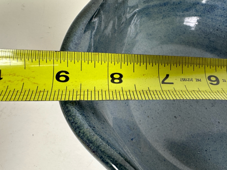 Vintage Signed Greer Art Pottery Bowl 9'W And Signed Cuzick Art Pottery Covered Bowl 10'W [Photo 14]