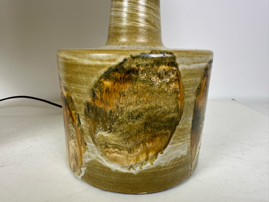 Pair Of Contemporary Glazed Pottery Table Lamps 22'H [Photo 4]