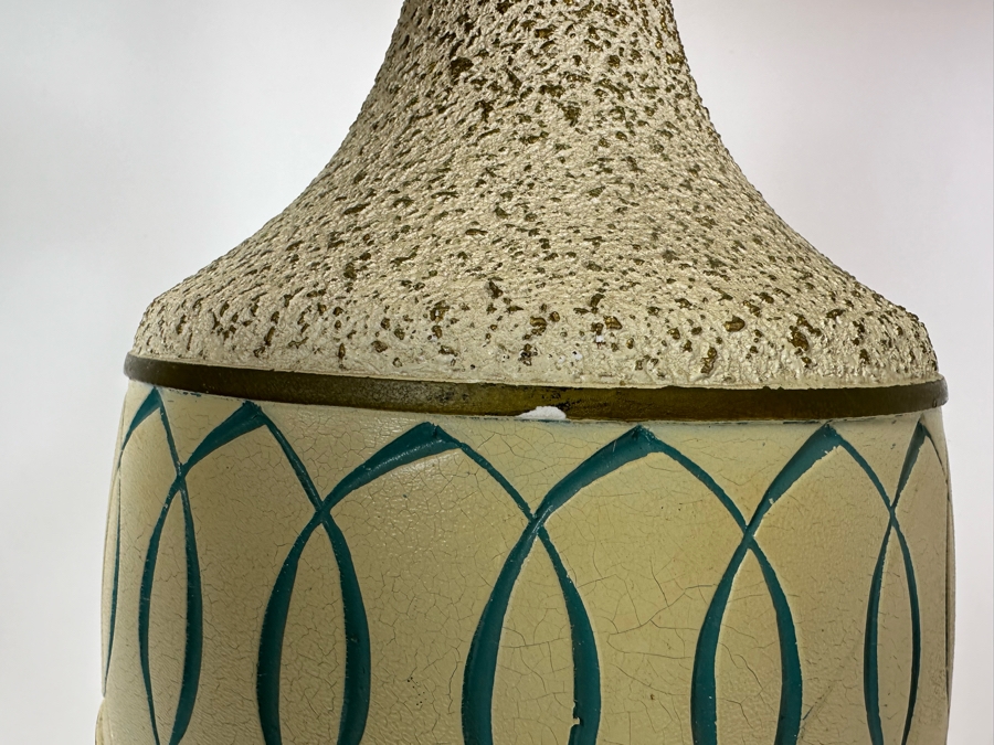 Mid-Century Modern Table Lamps Signed F.A.I.P. Frederick Weinberg Fine Art In Plaster 40.5'H [Photo 6]