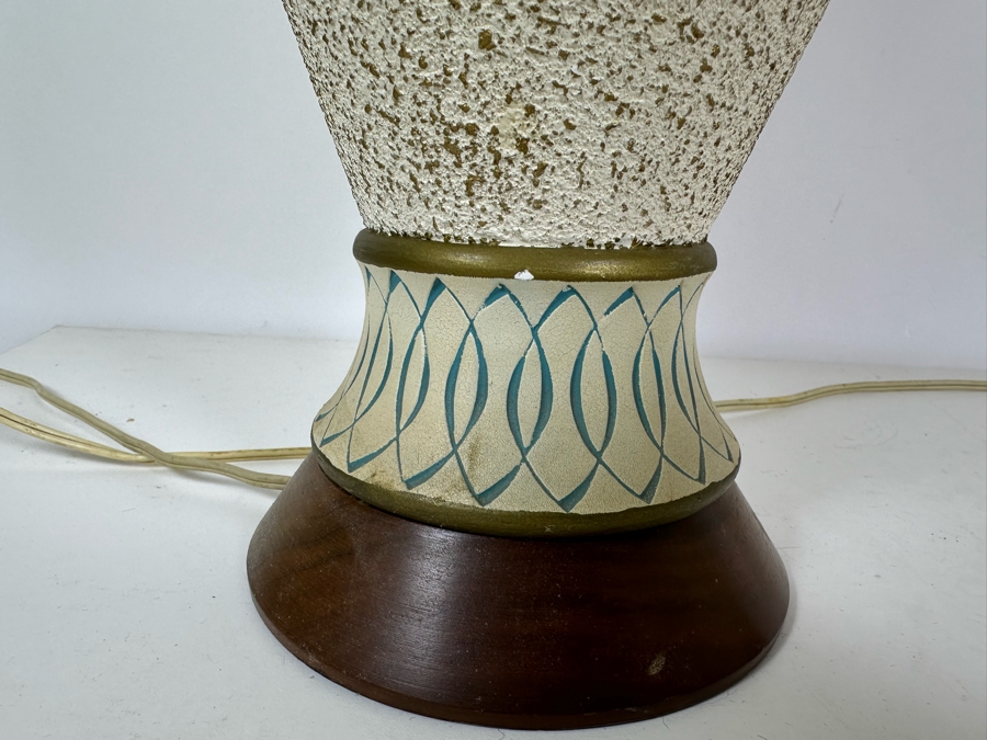 Mid-Century Modern Table Lamps Signed F.A.I.P. Frederick Weinberg Fine Art In Plaster 40.5'H [Photo 7]