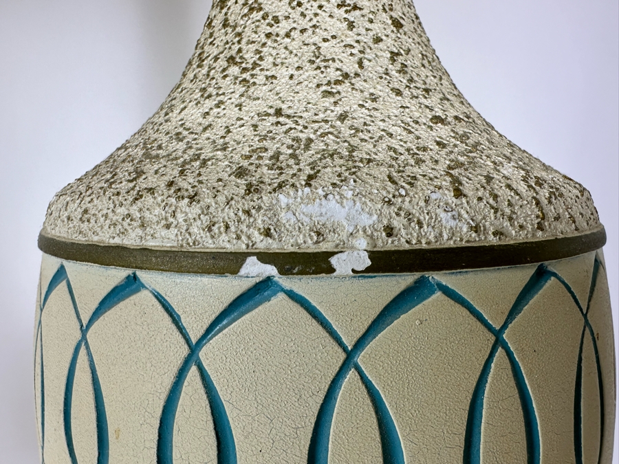 Mid-Century Modern Table Lamps Signed F.A.I.P. Frederick Weinberg Fine Art In Plaster 40.5'H [Photo 11]