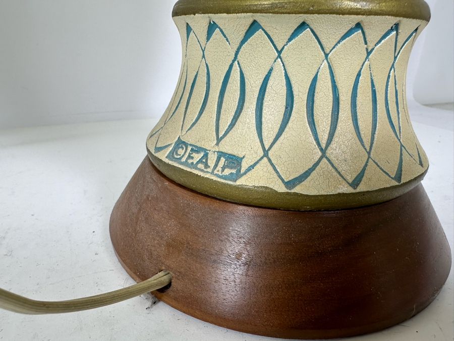 Mid-Century Modern Table Lamps Signed F.A.I.P. Frederick Weinberg Fine Art In Plaster 40.5'H [Photo 13]