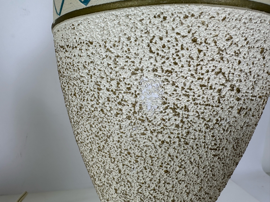 Mid-Century Modern Table Lamps Signed F.A.I.P. Frederick Weinberg Fine Art In Plaster 40.5'H [Photo 12]