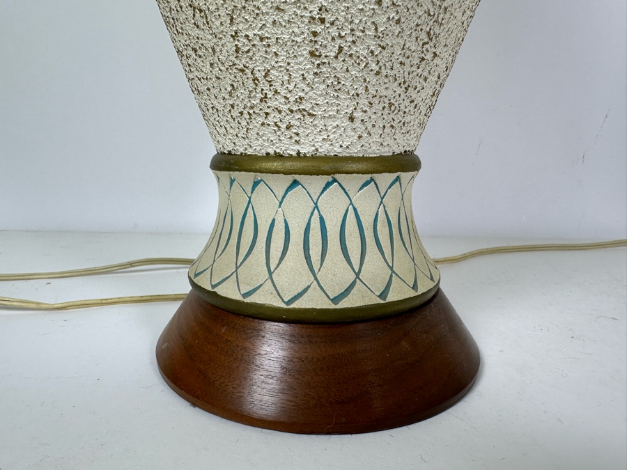 Mid-Century Modern Table Lamps Signed F.A.I.P. Frederick Weinberg Fine Art In Plaster 40.5'H [Photo 5]