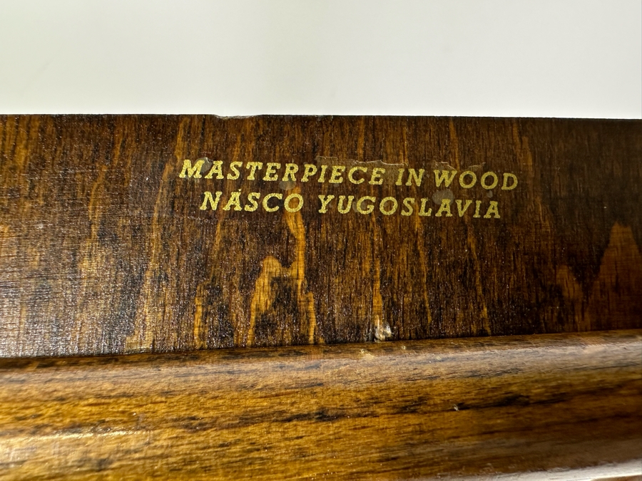 Mid-Century Modern Folding Magazine Rack Masterpiece In Wood Nasco Yugoslavia 19'W X 17'H [Photo 6]