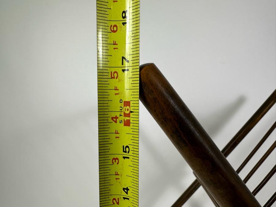 Mid-Century Modern Folding Magazine Rack Masterpiece In Wood Nasco Yugoslavia 19'W X 17'H [Photo 8]