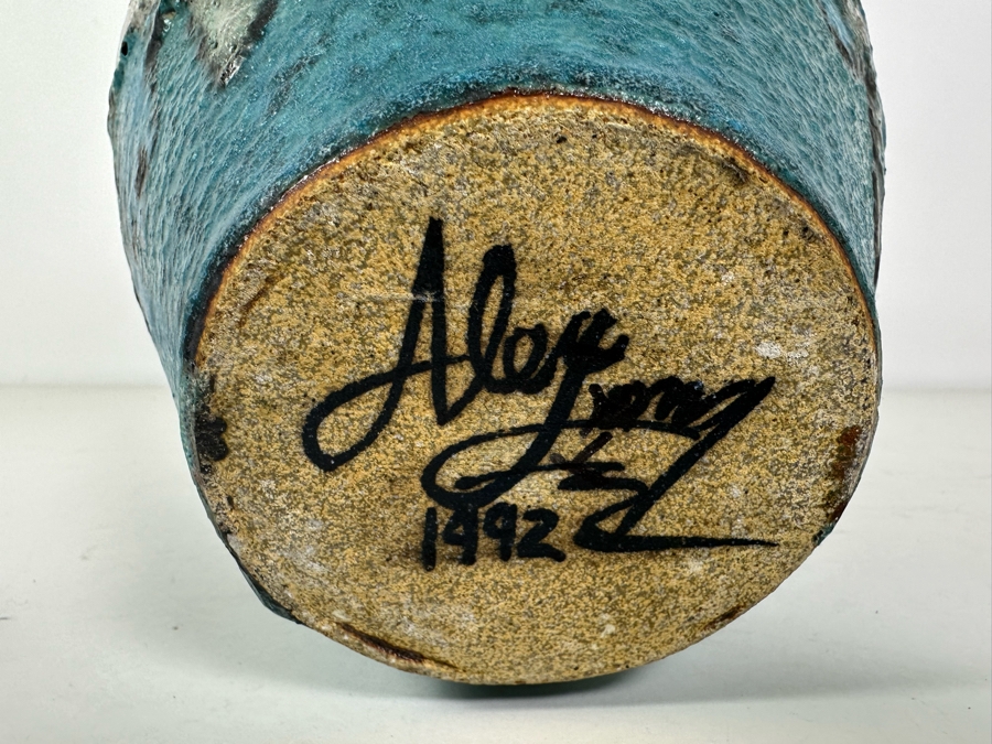 Stunning Alex Long Signed Pottery Vase 1992 15'H [Photo 9]