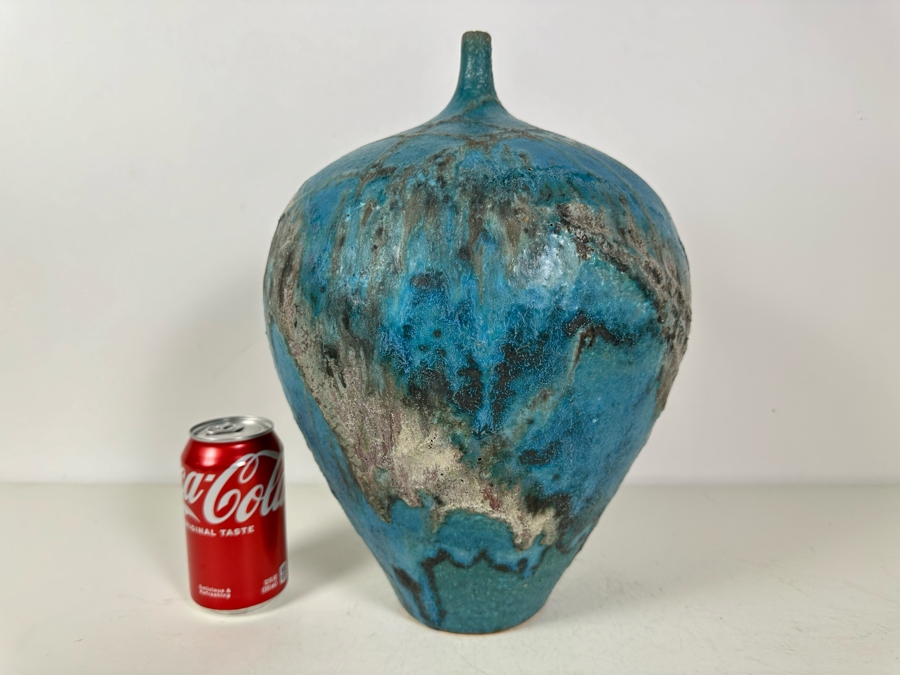 Stunning Alex Long Signed Pottery Vase 1992 15'H [Photo 3]