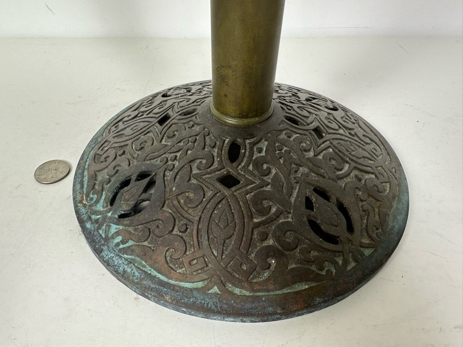 Vintage Rayo Oil Lamp With Red Glass Shade 24'H [Photo 5]