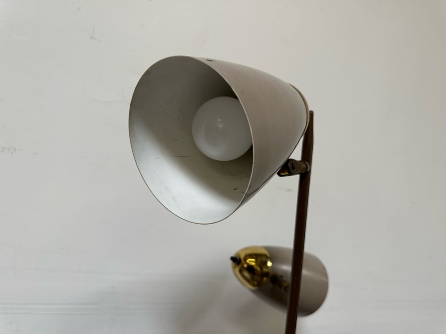 Mid-Century Modern Gerald Thurston For Lightolier Metal Three Light Floor Lamp 60'H [Photo 5]