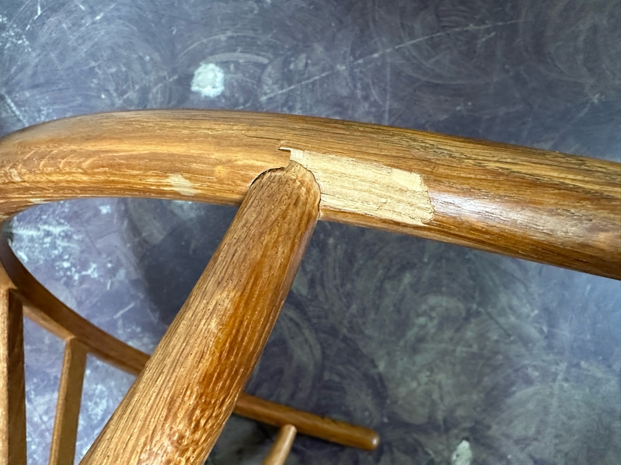 Carl Hansen & Son CH24 Wishbone Chair By Carl Hensen Odense Denmark, Four Chairs (Note One Chair Has Chip Underneath Arm, Also Rope Seating Needs Repair - See Photos) - 21W X 21D X 28.5H [Photo 12]