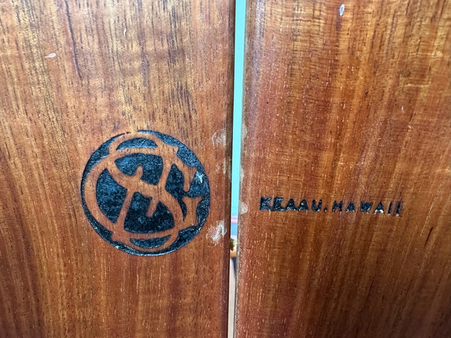 Glenn Severance Handmade Hawaiian Koa Wood Sculpted Rocker Rocking Chair Signed Underneath From Keaau, Hawaii 26'W X 36'D X 45'H Retails $2,800 [Photo 7]