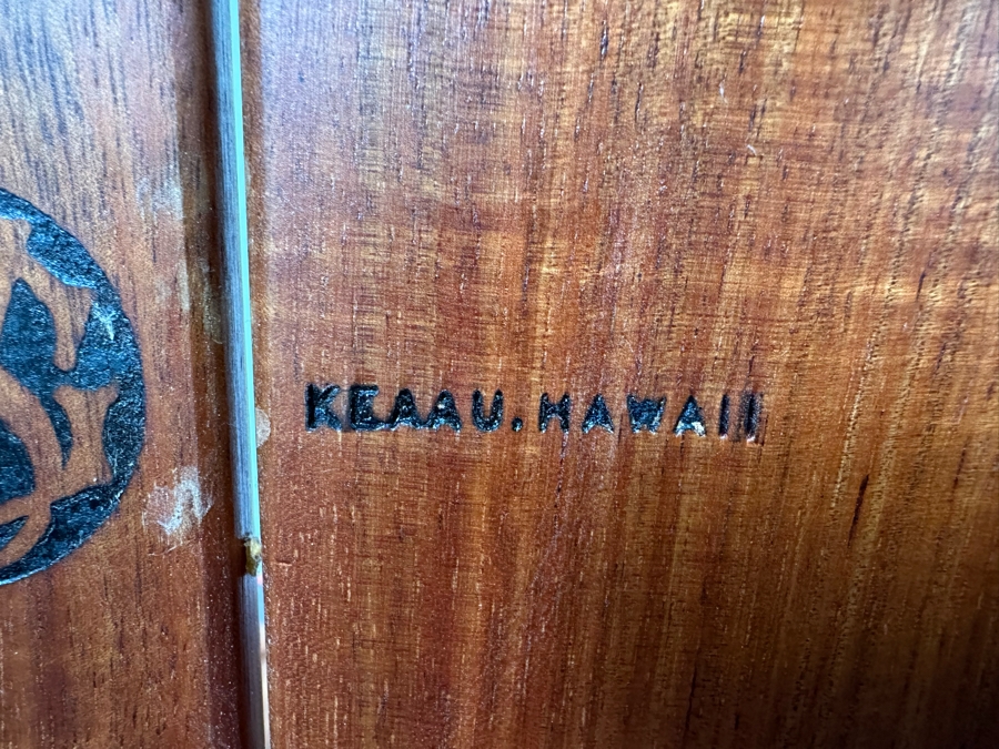 Glenn Severance Handmade Hawaiian Koa Wood Sculpted Rocker Rocking Chair Signed Underneath From Keaau, Hawaii 26'W X 36'D X 45'H Retails $2,800 [Photo 9]