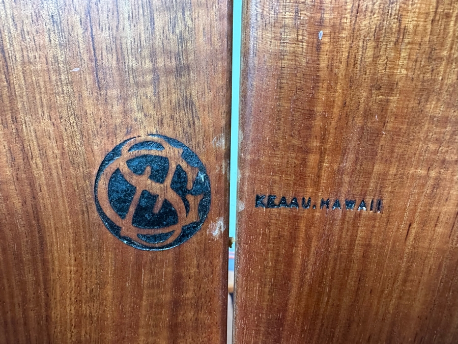 Glenn Severance Handmade Hawaiian Koa Wood Sculpted Rocker Rocking Chair Signed Underneath From Keaau, Hawaii 26'W X 36'D X 45'H Retails $2,800 [Photo 8]