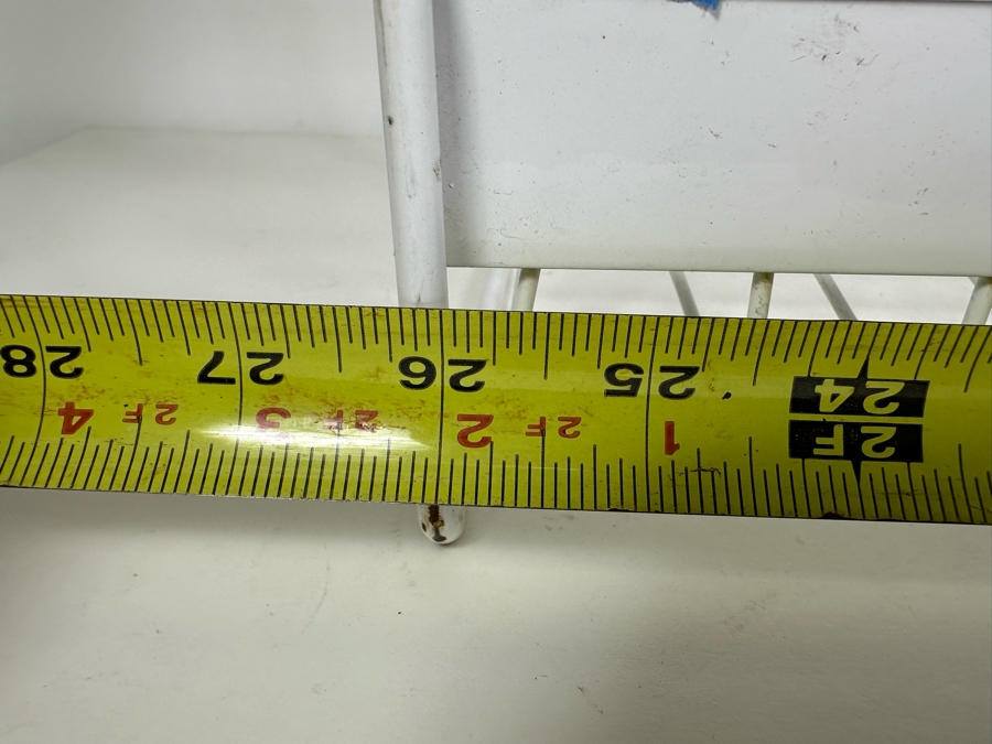 White Metal 3-Tier Magazine Vinyl Record Rack 26'W X 10'D X 17'H [Photo 4]