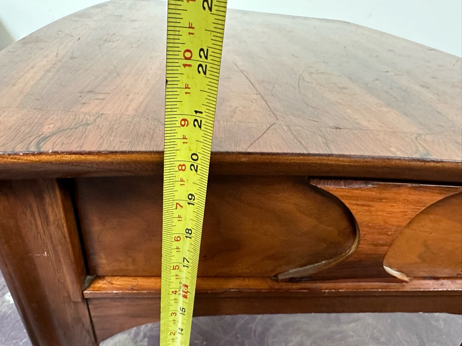 Pair Of Mid-Century Modern Kent Coffey Perspecta End Tables Walnut, Rosewood & Elm Wood 24'W X 30'D X 20'H [Photo 19]