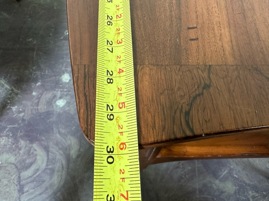 Pair Of Mid-Century Modern Kent Coffey Perspecta End Tables Walnut, Rosewood & Elm Wood 24'W X 30'D X 20'H [Photo 18]