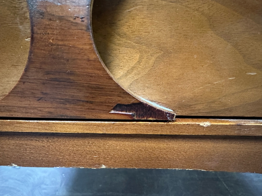 Pair Of Mid-Century Modern Kent Coffey Perspecta End Tables Walnut, Rosewood & Elm Wood 24'W X 30'D X 20'H [Photo 6]