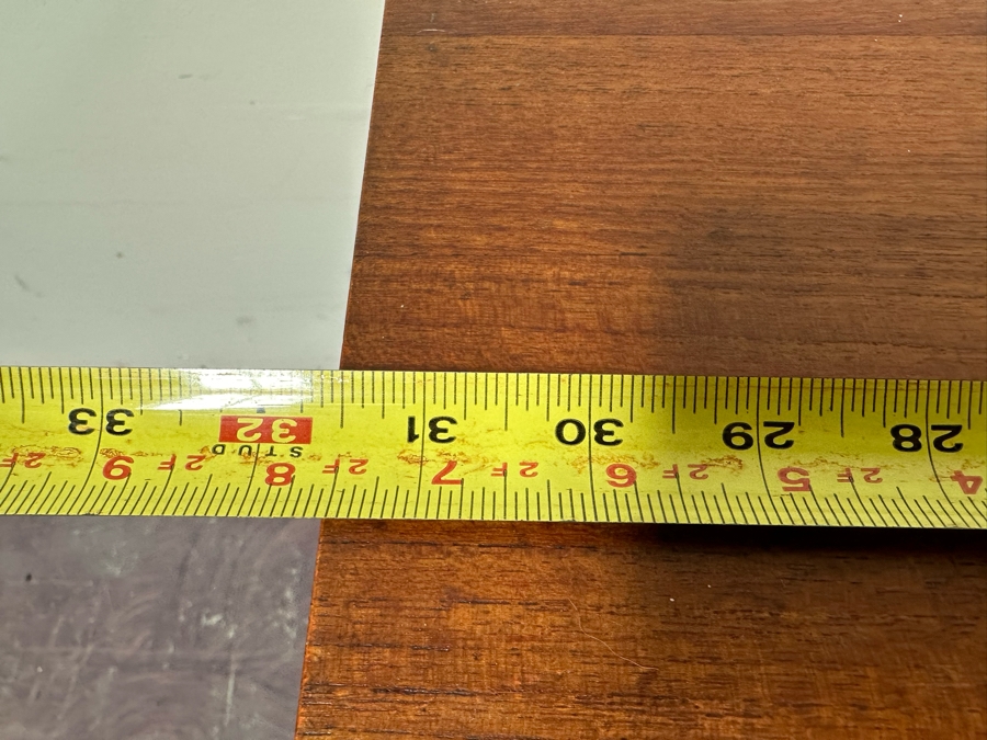 Mid-Century Modern Teak Bar Cart Trolley With Casters And Two Removable Trays 31.5'W X 21.5'D X 30'H [Photo 14]