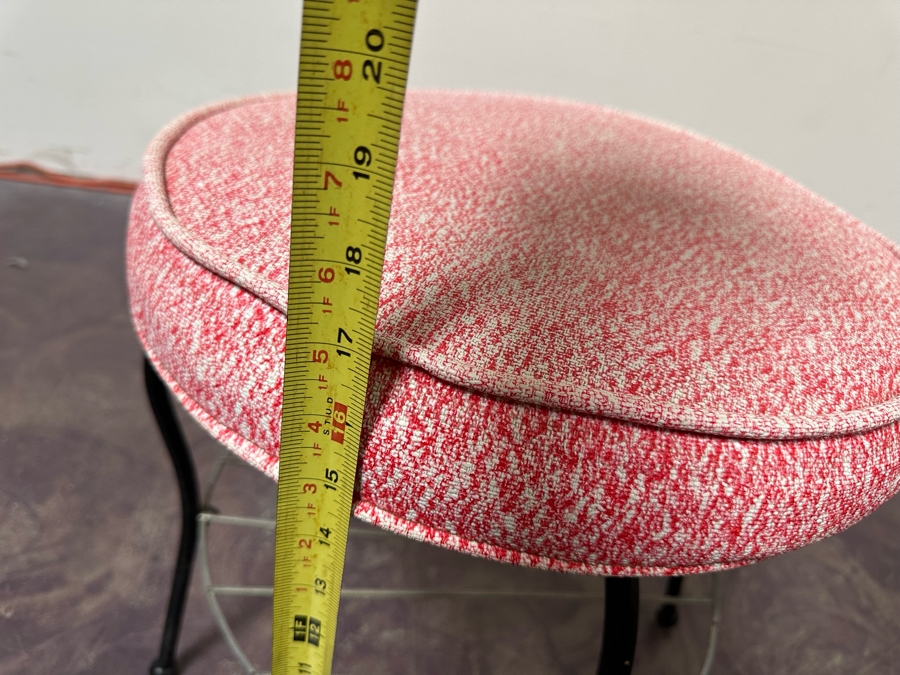Mid-Century Modern Round Foot Stool 16'W X 17'H [Photo 8]