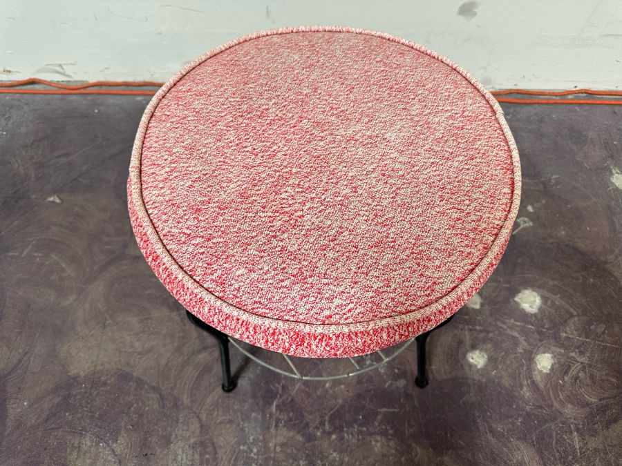 Mid-Century Modern Round Foot Stool 16'W X 17'H [Photo 3]