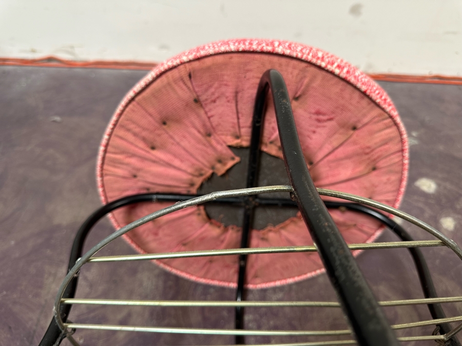 Mid-Century Modern Round Foot Stool 16'W X 17'H [Photo 4]