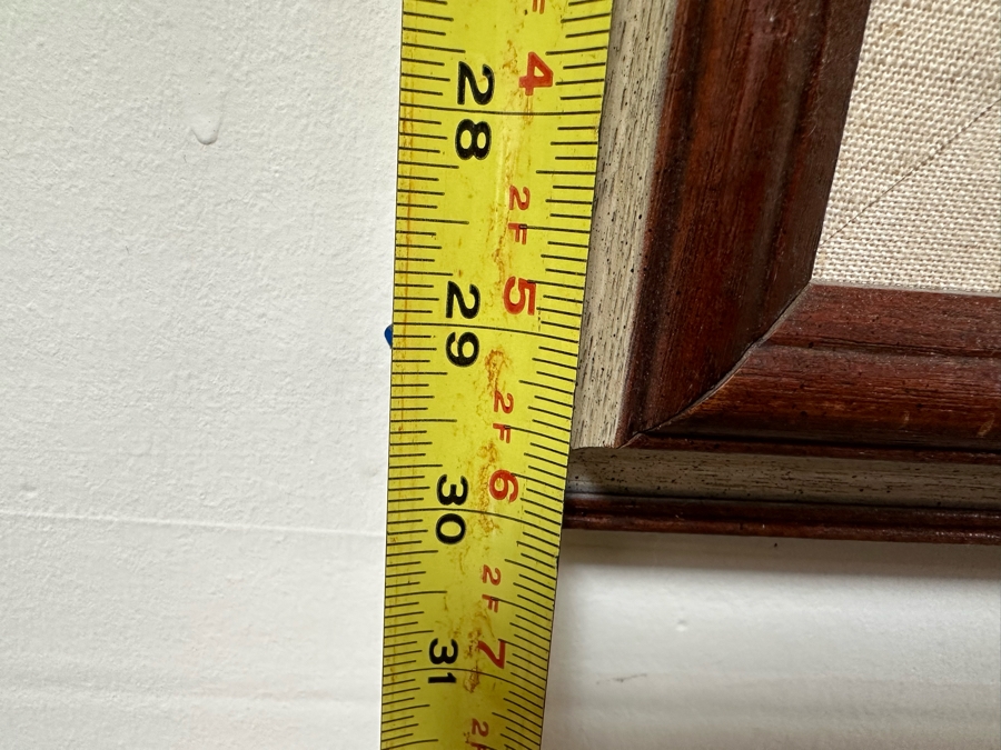 Pair Of Original Mao Chen (1942-2011, China / Hong Kong) Mixed Media Landscape Paintings With Horse Hair 14.5' X 23.5' Framed 21.5' X 30' [Photo 16]