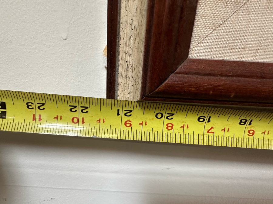 Pair Of Original Mao Chen (1942-2011, China / Hong Kong) Mixed Media Landscape Paintings With Horse Hair 14.5' X 23.5' Framed 21.5' X 30' [Photo 15]