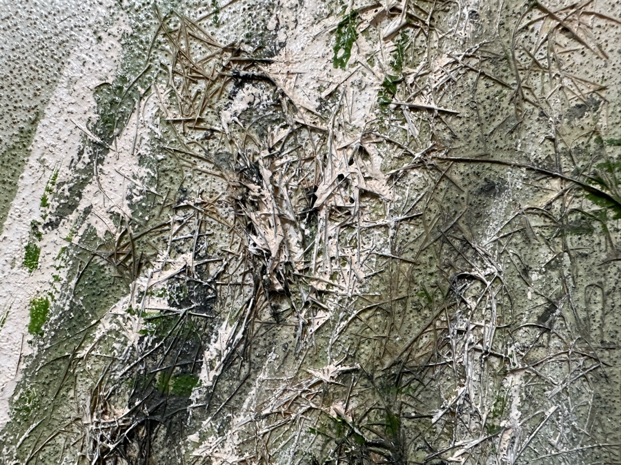 Pair Of Original Mao Chen (1942-2011, China / Hong Kong) Mixed Media Landscape Paintings With Horse Hair 14.5' X 23.5' Framed 21.5' X 30' [Photo 3]