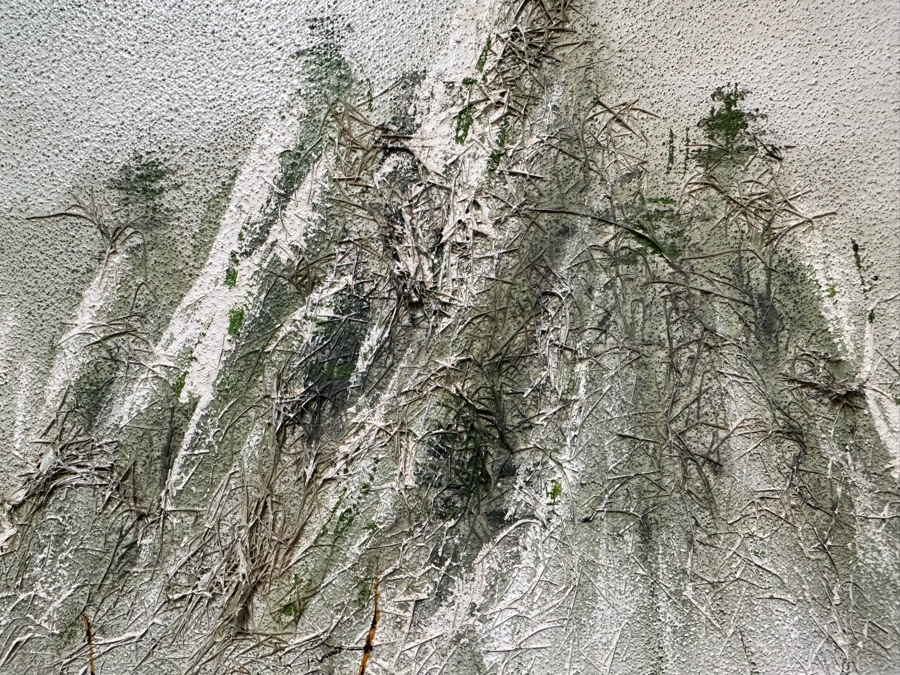 Pair Of Original Mao Chen (1942-2011, China / Hong Kong) Mixed Media Landscape Paintings With Horse Hair 14.5' X 23.5' Framed 21.5' X 30' [Photo 4]