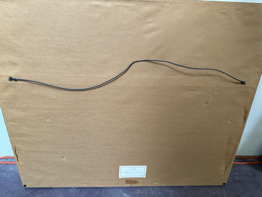 Bernard Buffet (1928-1999, French) Harbor In Brittany Print 24.5' X 19' Framed 31' X 25' [Photo 9]