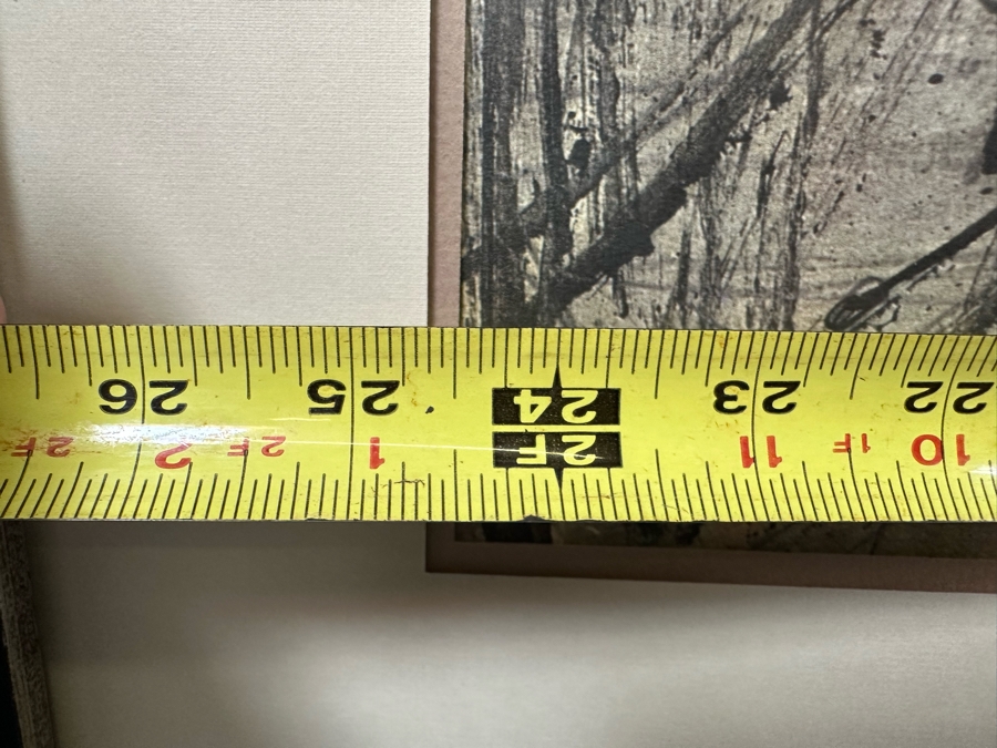 Bernard Buffet (1928-1999, French) Harbor In Brittany Print 24.5' X 19' Framed 31' X 25' [Photo 5]