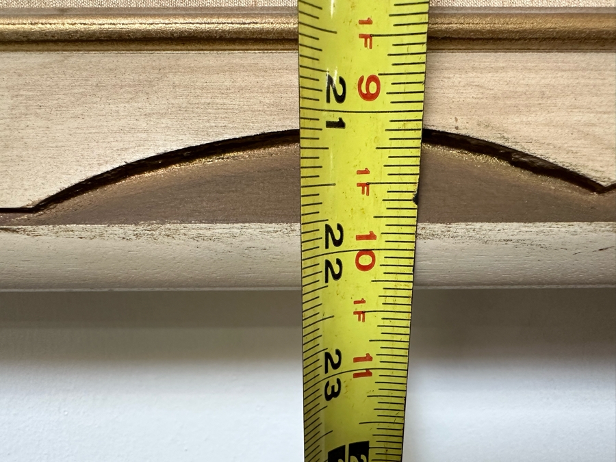 Original Vintage Mid-Century Modern Hand Painting By Carlo Of Hollywood Asian Landscape Painting 59' X 17.5' With Original Frame 64.5'W X 22.5'H	 [Photo 9]