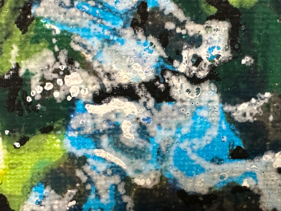 Vintage Original Still Life Painting On Canvas Signed Tell 18' X 24' Framed 27' X 33' [Photo 6]